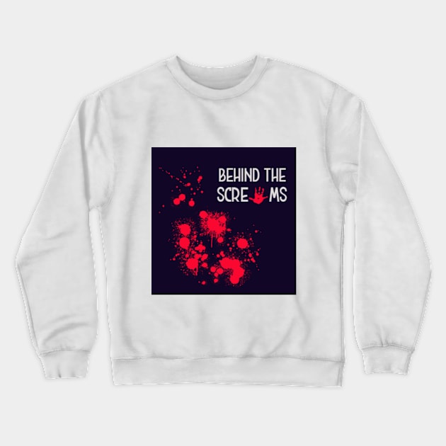 Title Logo Crewneck Sweatshirt by Behind The Screams Podcast